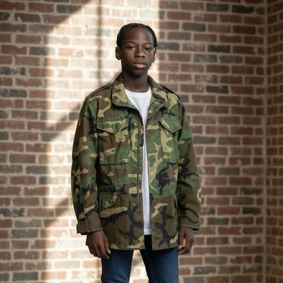 US Army Other - Vintage US Army Cold Weather Field Coat Small Reg Woodland Camo